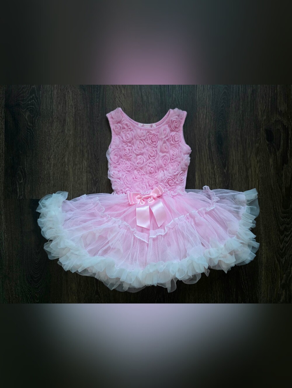 Popatu pink rosette dress